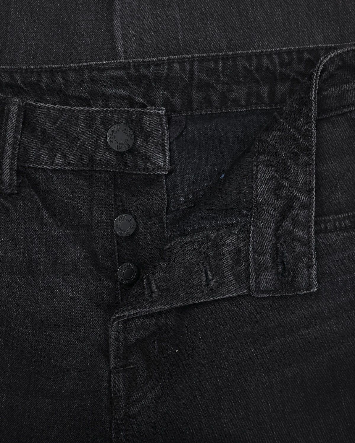 Helmut Lang “High Rise Crop Slim Vintage Black Patchwork” Denim Size US 27 - 7 Thumbnail