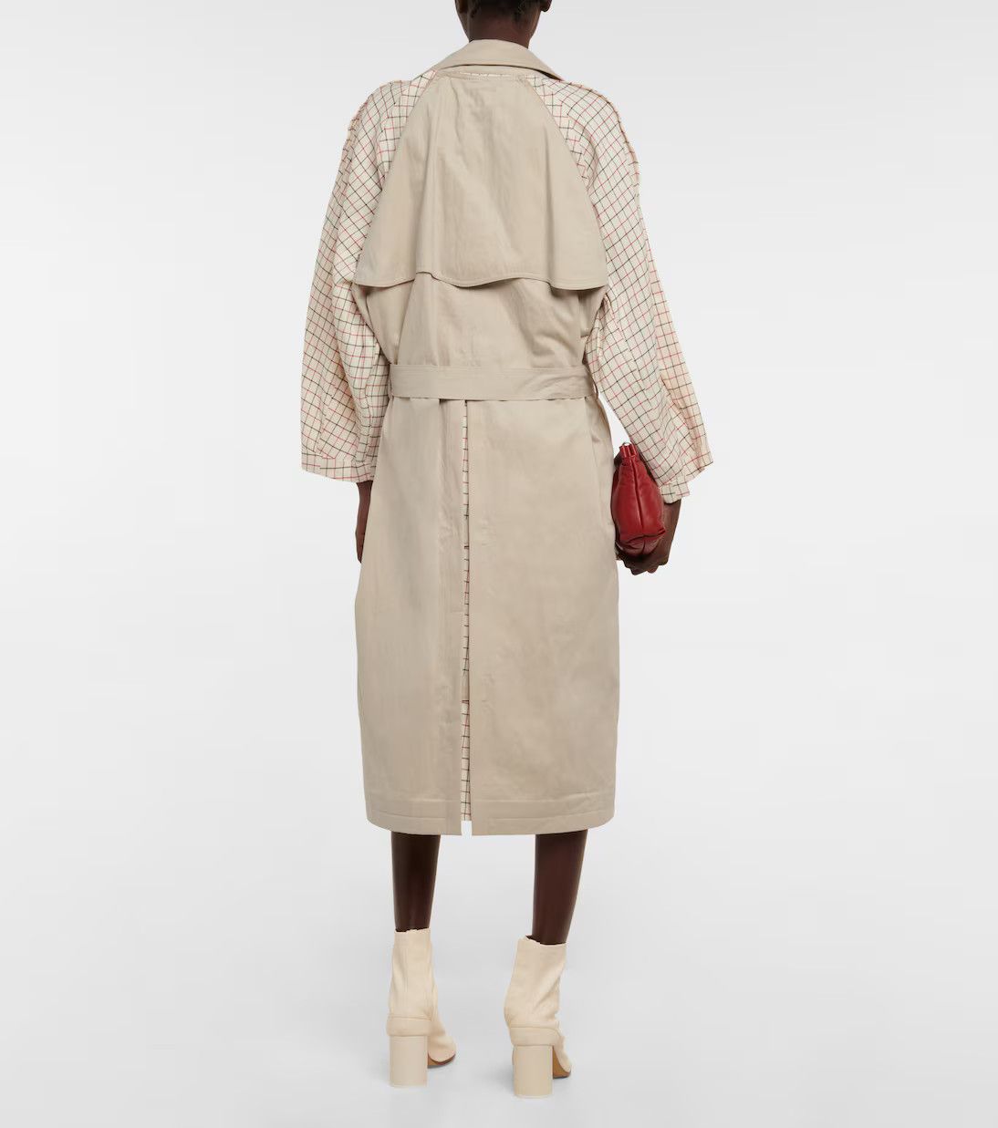 Maison Margiela o1y0625 Checked Coat in Beige Size L / US 10 / IT 46 - 3 Thumbnail