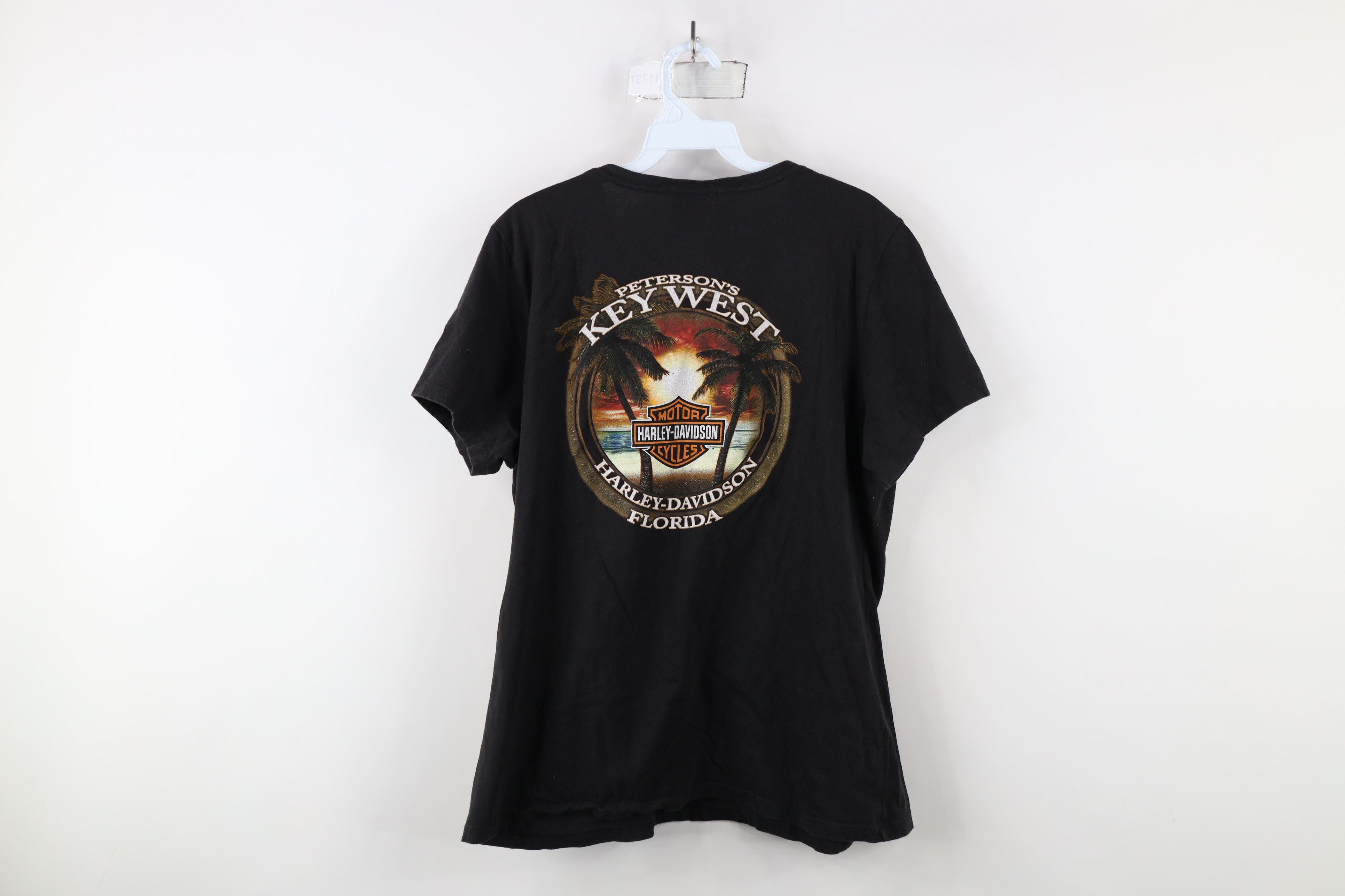 Harley Davidson × Vintage Y2K Harley Davidson Spell Key West Flordia V-Neck T-Shirt Size XXL / US 16-18 / IT 52-54 - 11 Thumbnail