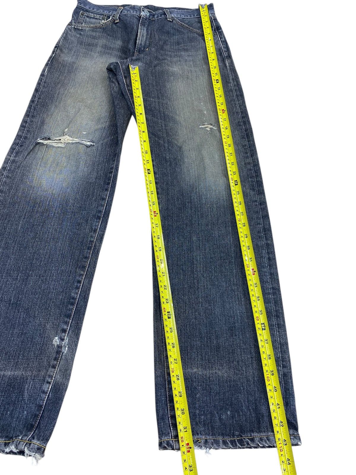 Edwin Edwin Faded Wash Ripped Style Loose Jeans Size US 30 / EU 46 - 8 Thumbnail