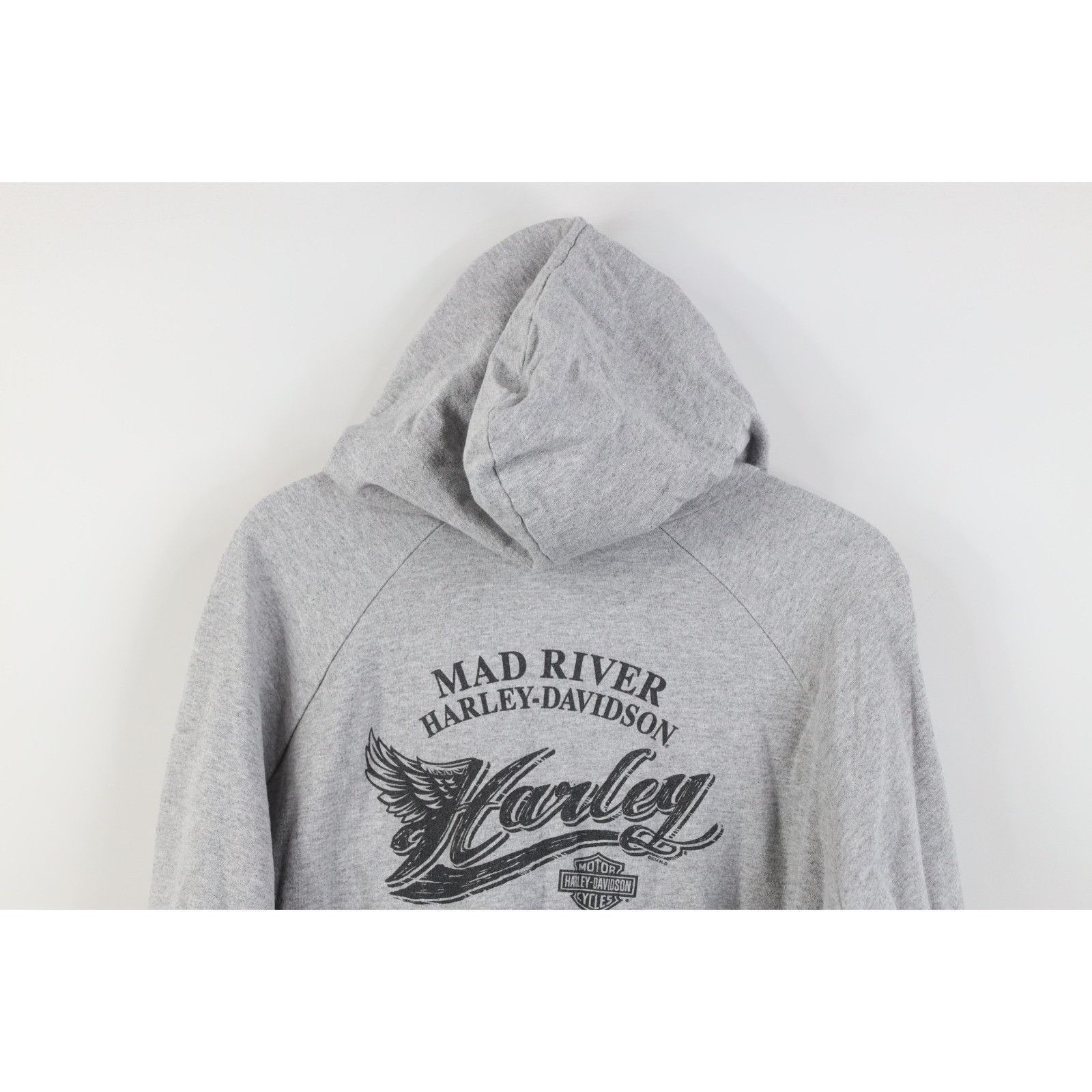 Harley Davidson Vintage Y2K Harley Davidson Striped French Terry Hoodie Size XL / US 12-14 / IT 48-50 - 14 Thumbnail