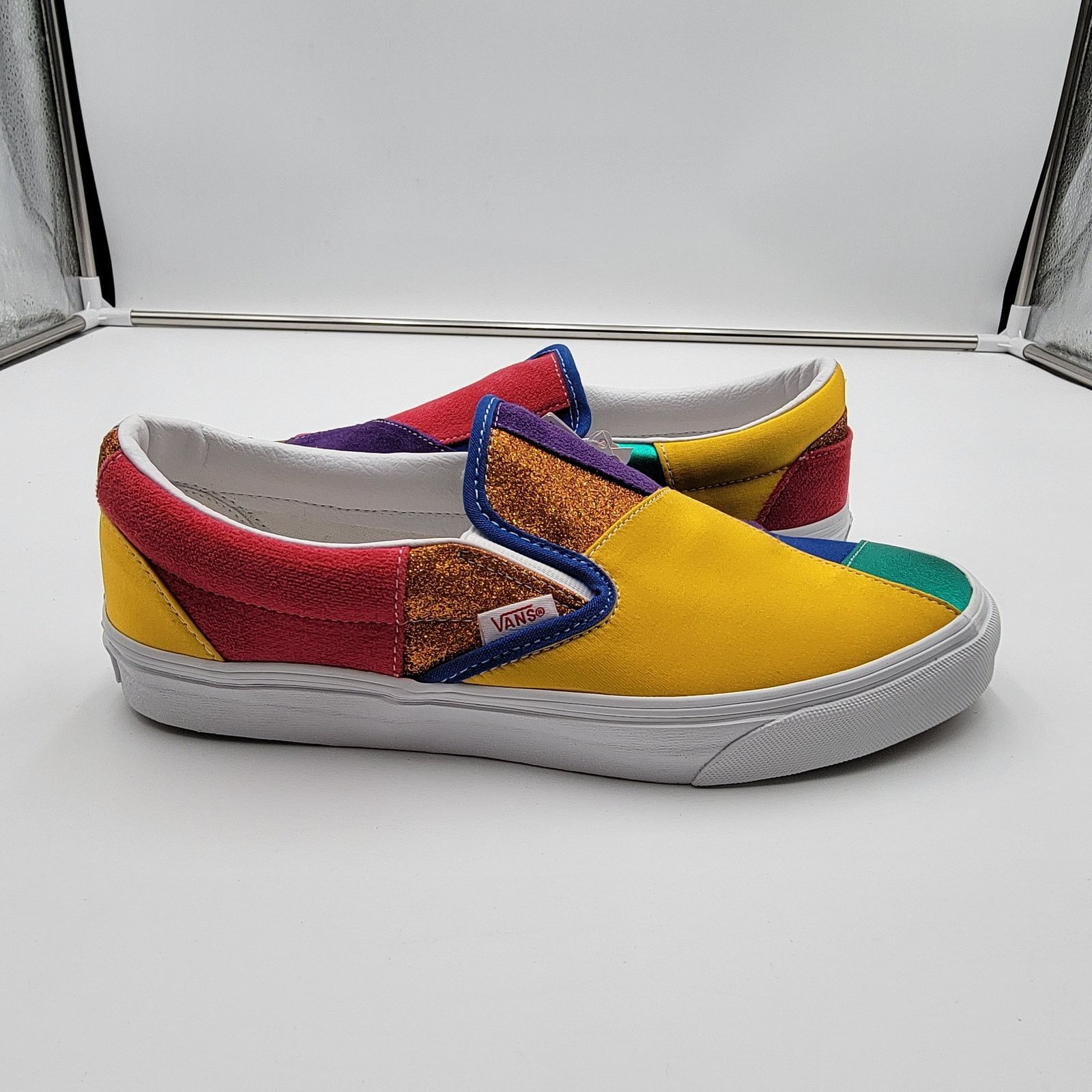 Vans Vans Classic SlipOn Pride Patchwork Sz 9M/10.5W VN0A33TB44B1 Size US 9 / EU 42 - 1 Thumbnail