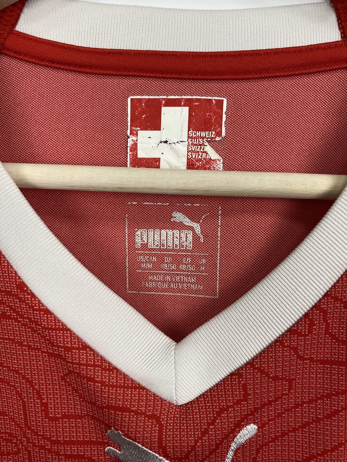 Puma 🇨🇭 Vintage Y2K Puma Switzerland Suisse Soccer Jersey T-Shirt Size US M / EU 48-50 / 2 - 9 Thumbnail
