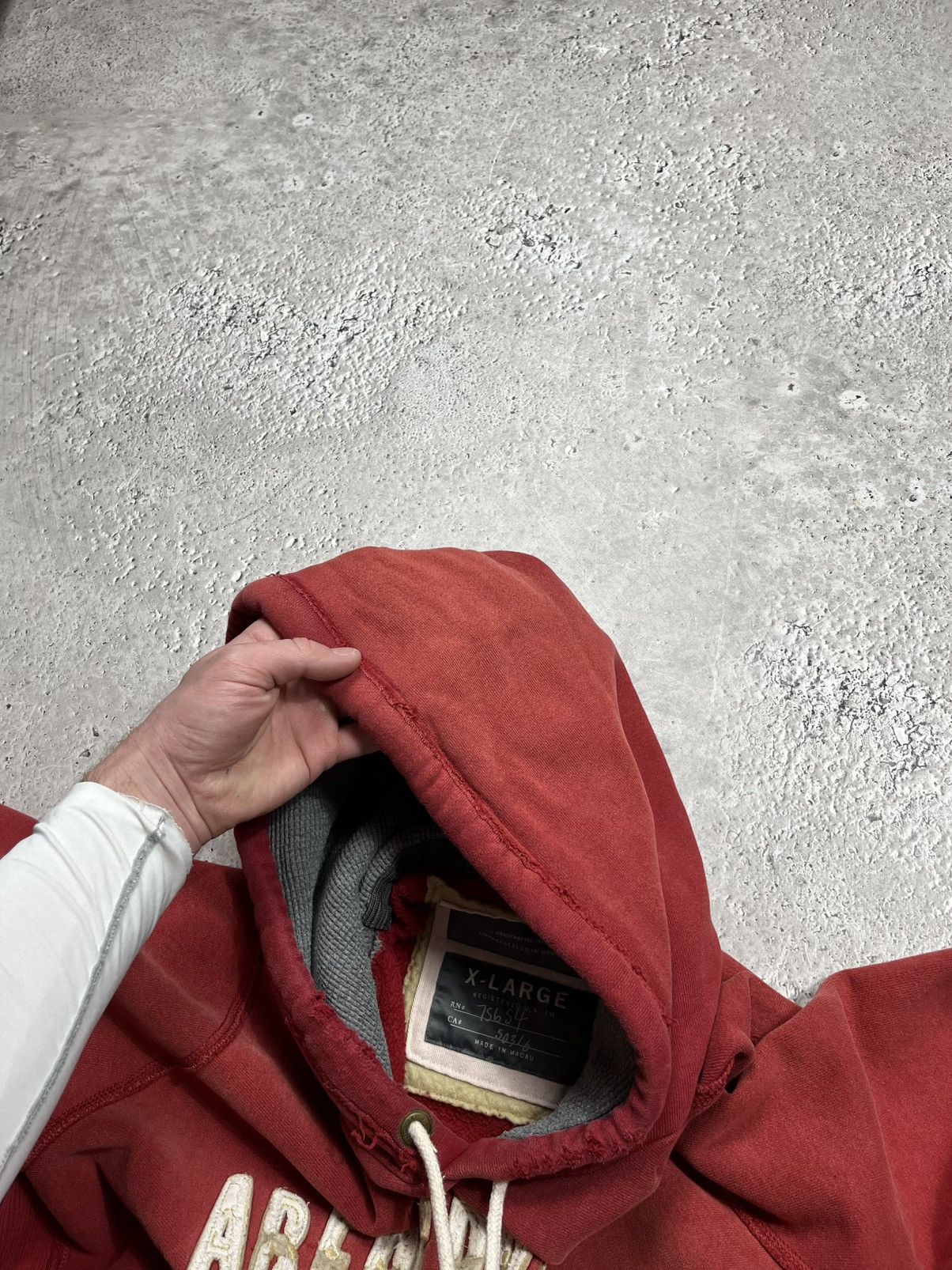 Abercrombie & Fitch Abercrombie & Fitch Heavy Red Hoodie NY 92 Logo XL Size US XL / EU 56 / 4 - 11 Thumbnail