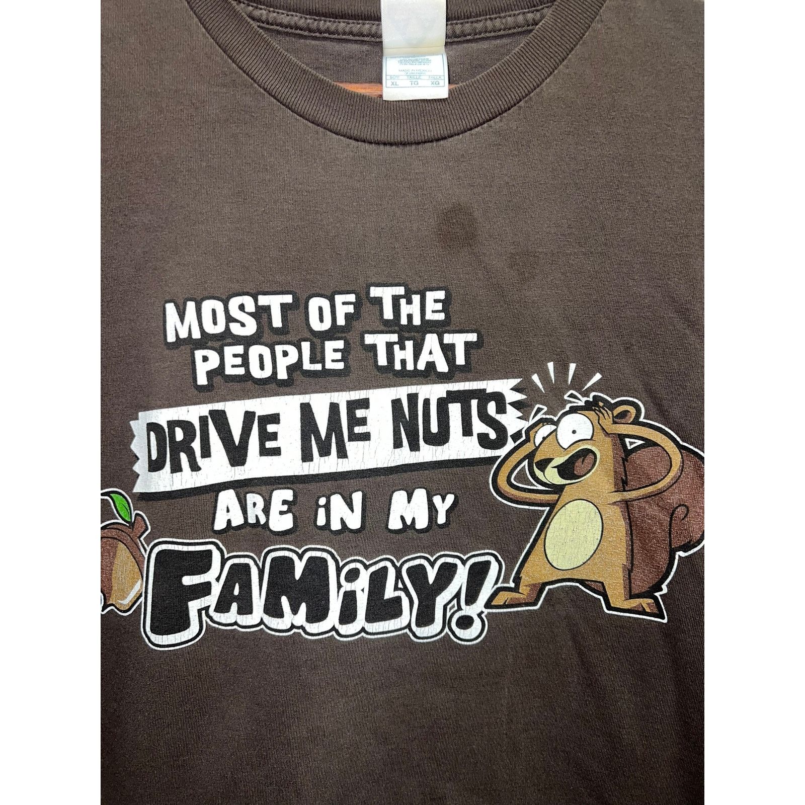 Alstyle Vintage Squirrel Shirt Most People That Drive Me Nuts VTG XL Size US XL / EU 56 / 4 - 2 Thumbnail