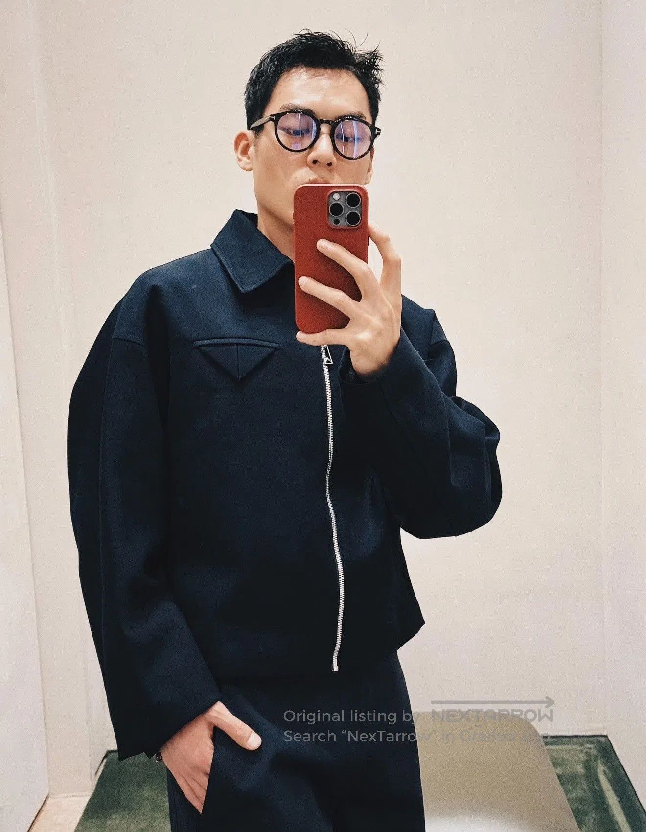 Bottega Veneta BV Men's Wool Zip Jacket. Size US S / EU 44-46 / 1 - 8 Thumbnail