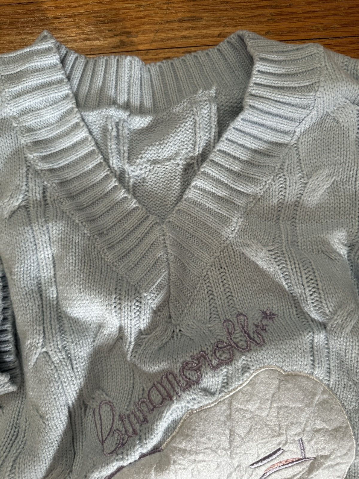 Japanese Brand × Vintage Sanrio cinnamonroll knit Size L / US 10 / IT 46 - 5 Thumbnail