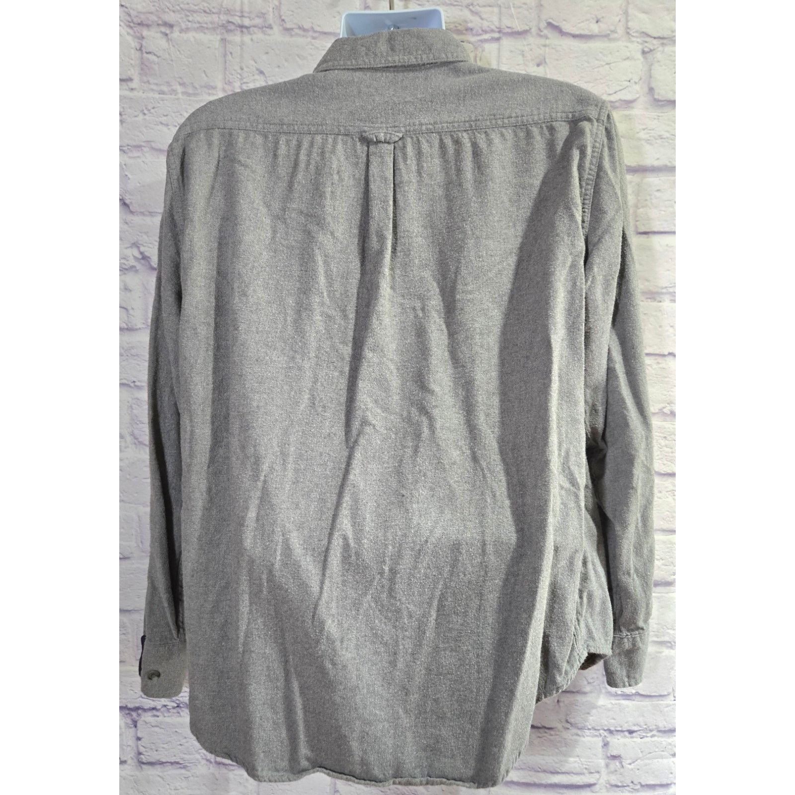 Eddie Bauer Eddie Bauer Gray Button Flannel Men's Shirt XL Long Sleeves Size US XL / EU 56 / 4 - 2 Thumbnail