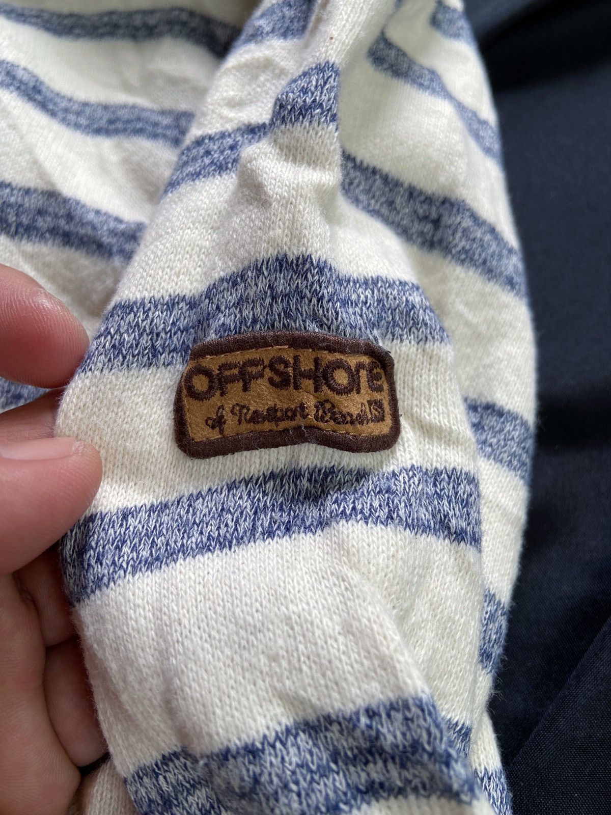 Japanese Brand JAPANESE OFF SHORE STRIPED HOODIE Size US XL / EU 56 / 4 - 8 Thumbnail