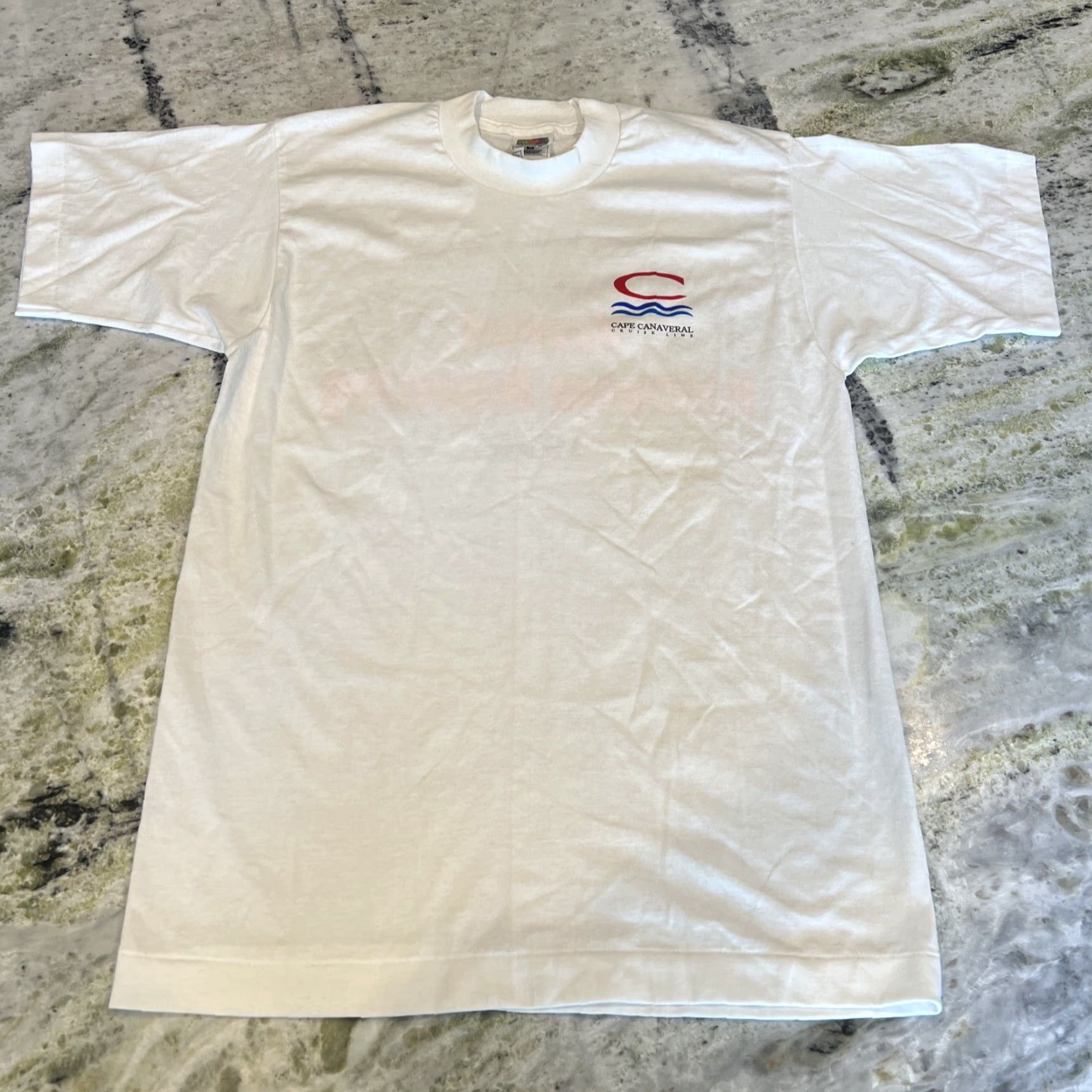 Vintage VINTAGE 1996 Haunted Halloween Cape Canaveral Cruise Single Stitch Label Best T-Shirt Mens M White Cotton Graphic Print Halloween Size US M / EU 48-50 / 2 - 3 Thumbnail