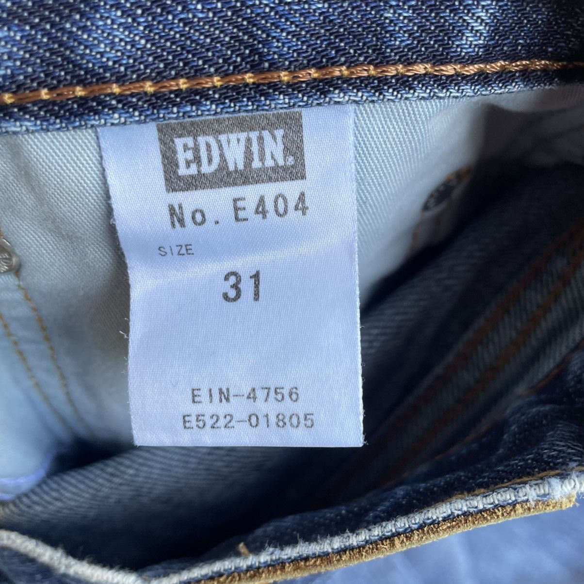 Edwin 🔥Vintage Edwin 404 Stoned Washed Ripped Distress Denim Jeans Size US 32 / EU 48 - 11 Thumbnail