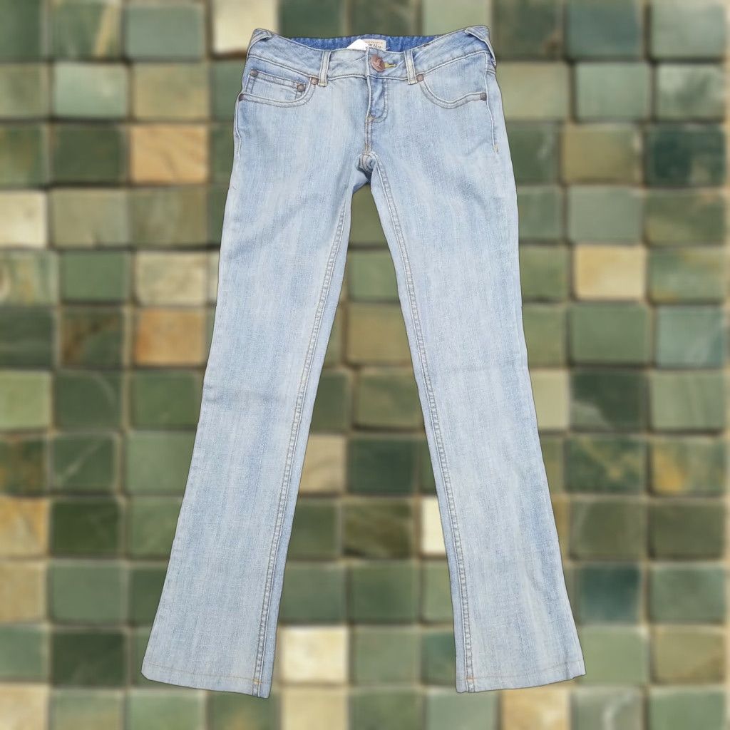 Free People Free People Denim Jeans Blue Regular 25 Women Boho 28x29 Zip Copper Rivets Size 28" / US 6 / IT 42 - 1 Thumbnail