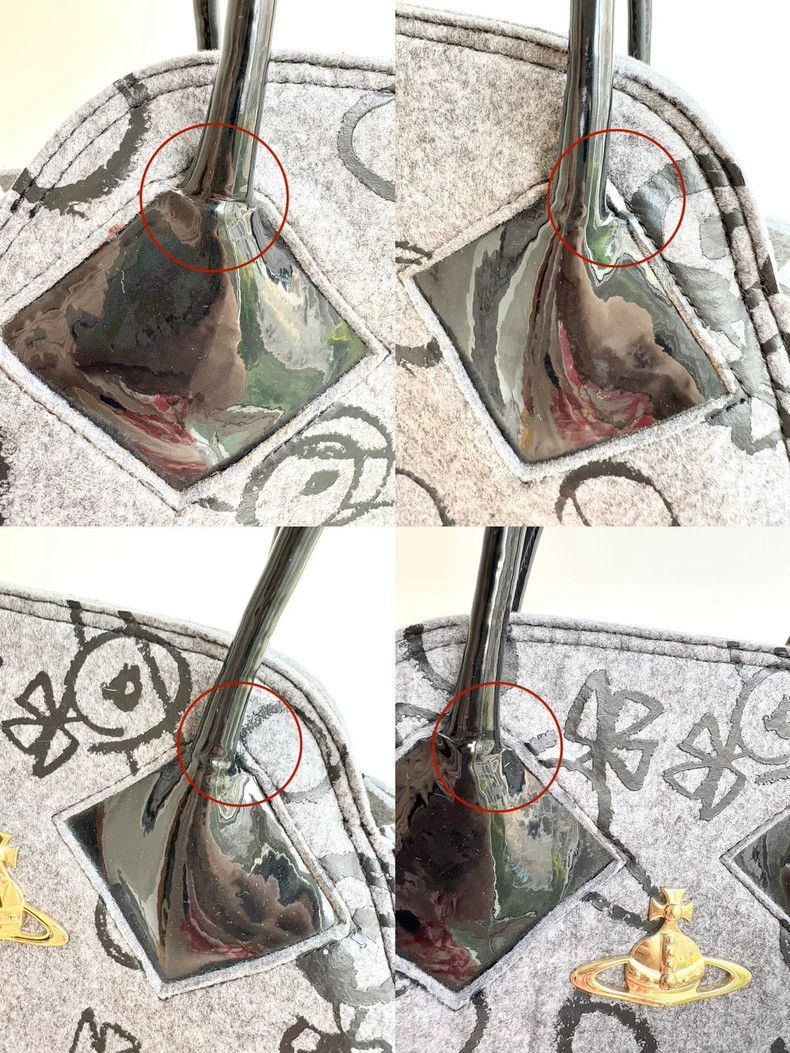 Vivienne Westwood Vivienne Westwood size os Grey Saturn graffiti lace felt ba Size ONE SIZE - 8 Thumbnail