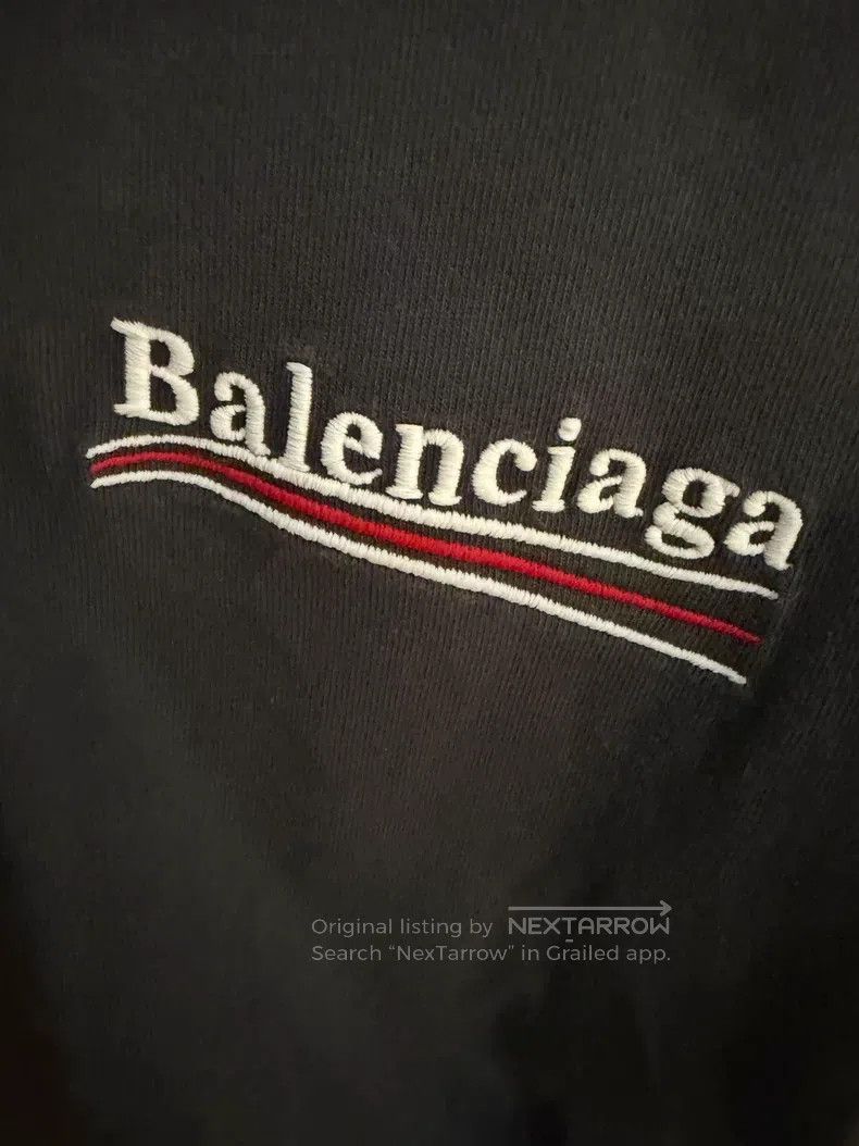 Balenciaga Balenciaga Smoke Gray Coke Embroidered Short Sleeve T-Shir Size US L / EU 52-54 / 3 - 5 Thumbnail