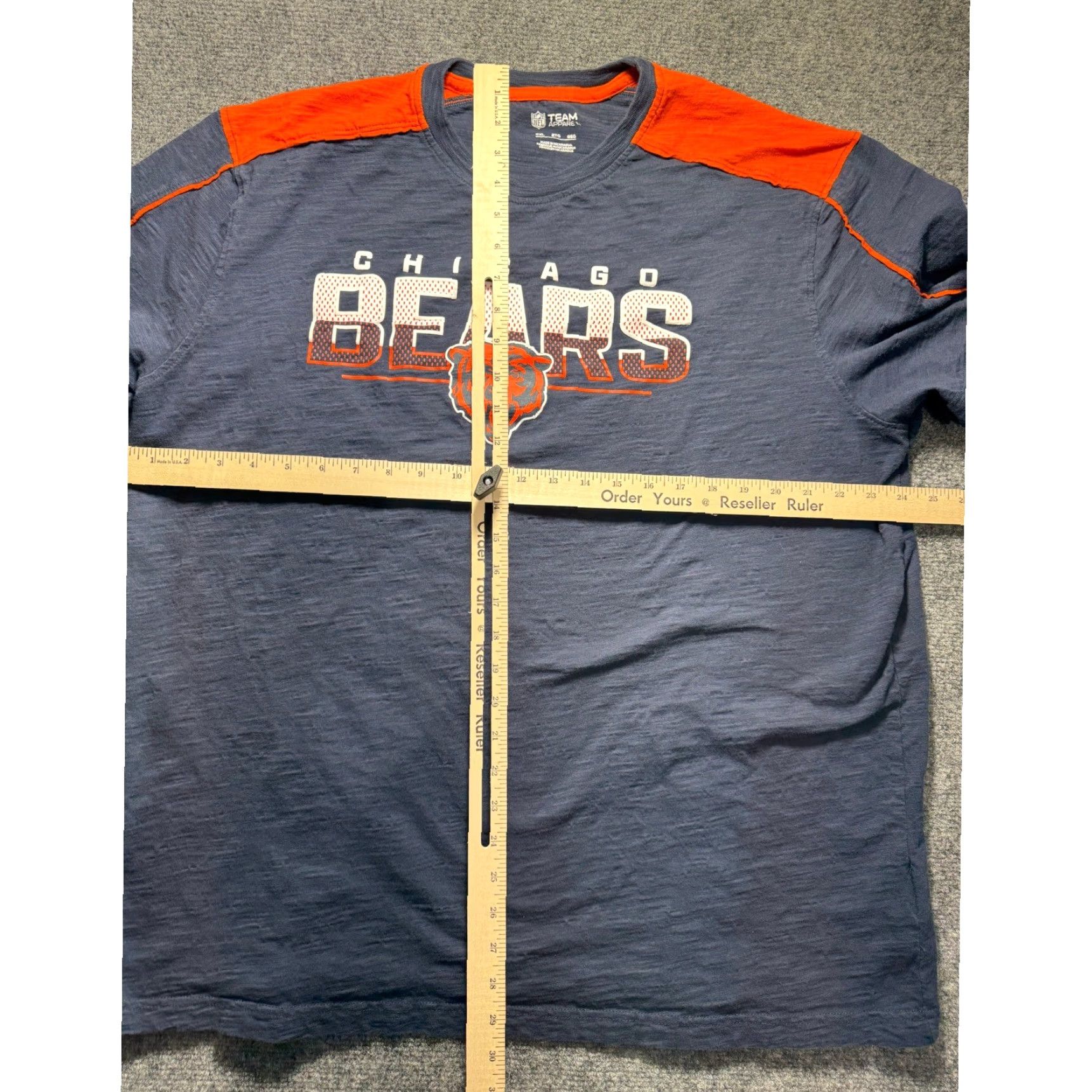 NFL NFL Chicago Bears T Shirt Mens 2XL Blue Orange Team Apparel Football Shirt Mens Blue Size US XXL / EU 58 / 5 - 4 Thumbnail