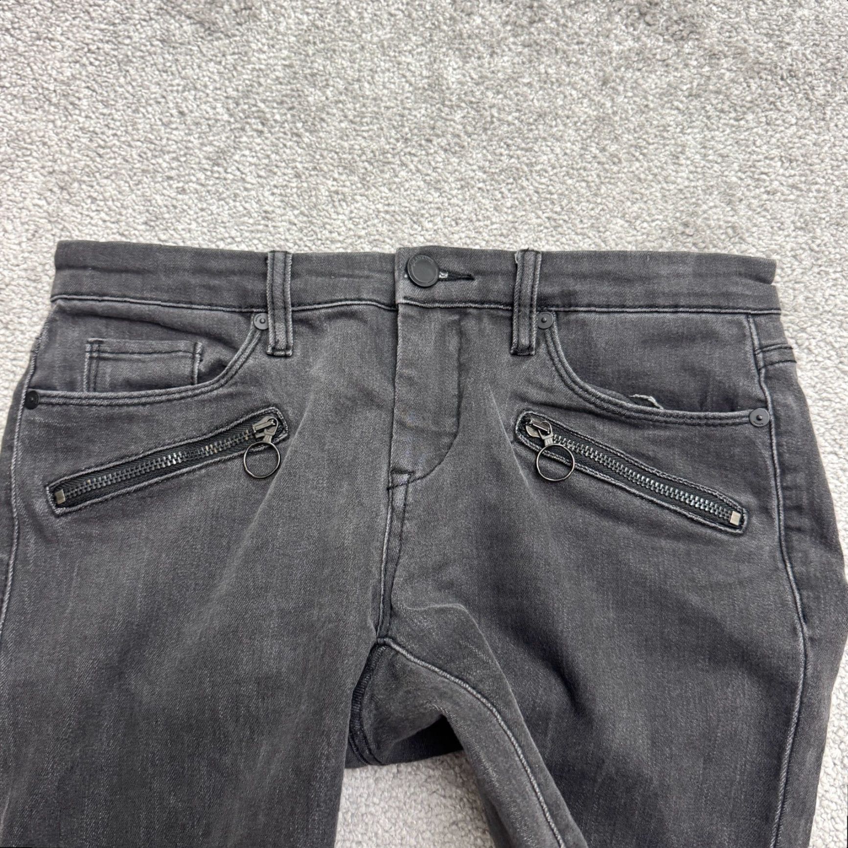 Vintage BLANKNYC Jeans Skinny City Streetwear 26 Gray Denim Women Adult Regular Inseam 28 in 5-Pocket Zipper Button Utility Size 26" / US 2 / IT 38 - 5 Thumbnail