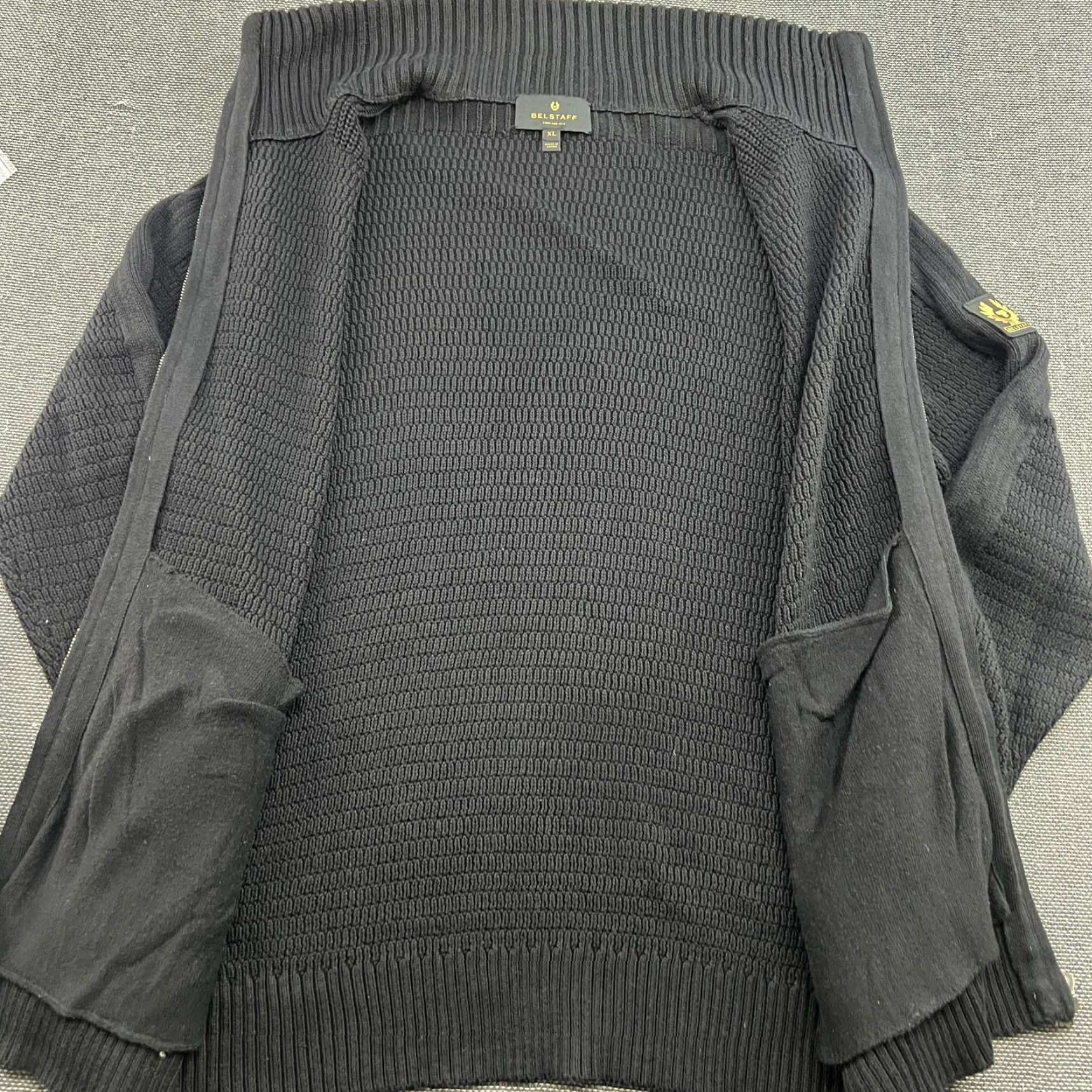 Belstaff Belstaff Knitted Full Zip Up Cardigan Mens XL Black TurtleNeck Cotton Shirt Size US XL / EU 56 / 4 - 6 Thumbnail