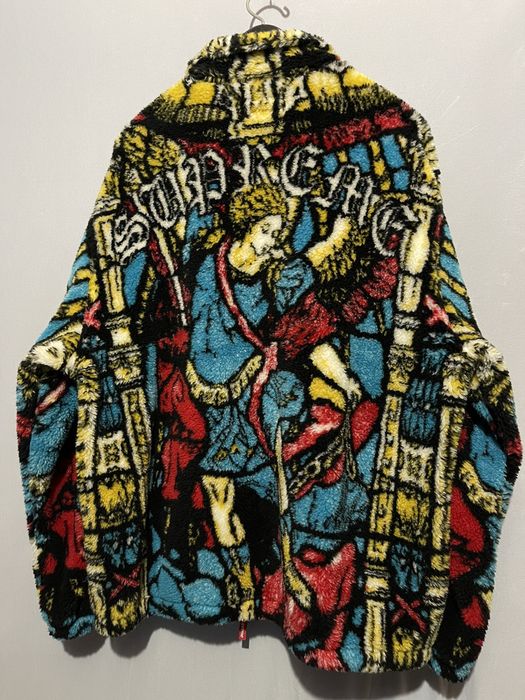 Supreme Supreme Saint Michael Fleece Jacket Size XL | Grailed