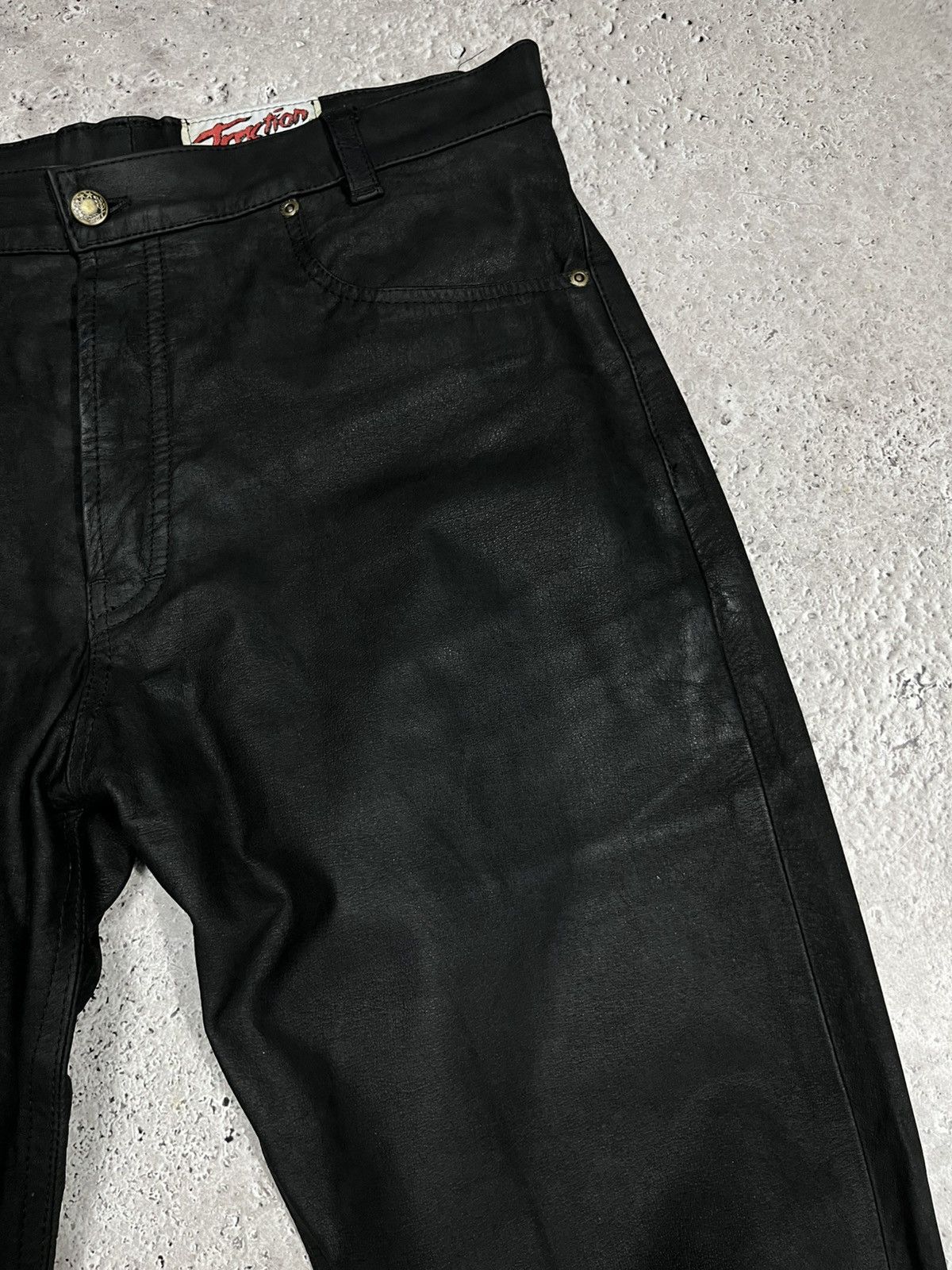 Leather Black Real Leather Pants Vintage Size 36 Size US 36 / EU 52 - 6 Thumbnail