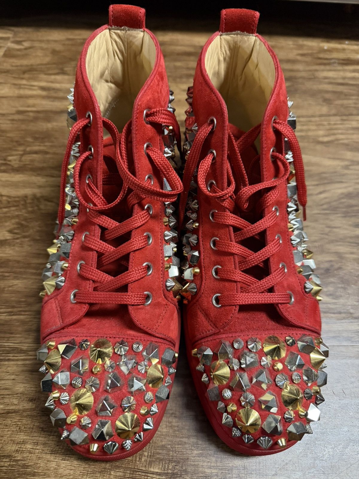 Christian Louboutin Christian Louboutins- mix flat veau velours/gg Size US 9 / EU 42 - 1 Thumbnail