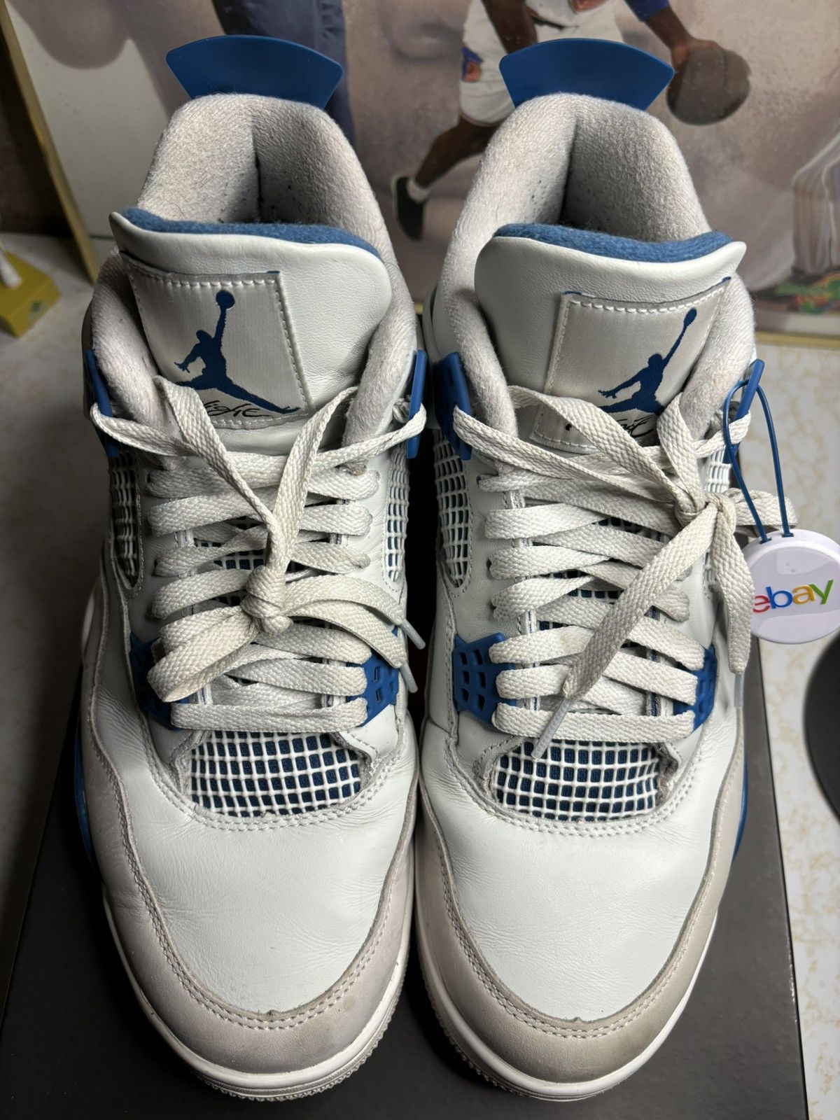 Jordan Brand Air Jordan 4 Retro Military Blue 2024 Size US 11 / EU 44 - 2 Thumbnail