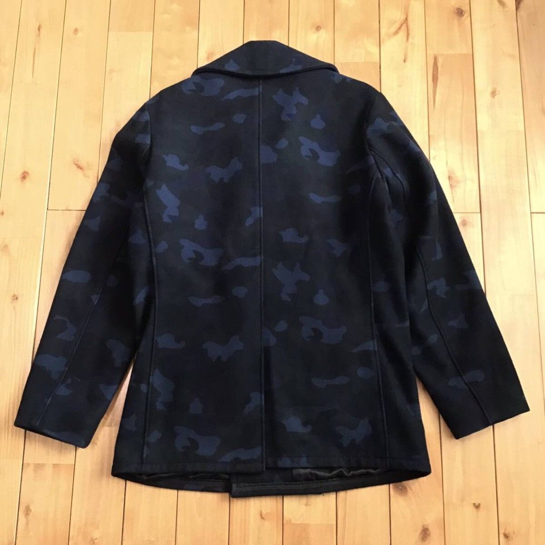 Bape × Schott 2012 SCHOTT × BAPE camo Melton wool peacoat a bathing ape Size US XL / EU 56 / 4 - 2 Thumbnail