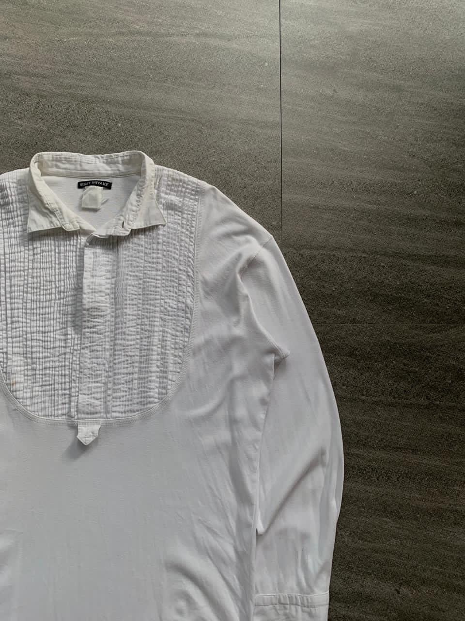 Issey Miyake FREE TAX! Half Buttoned Pleated Ls Shirt Size US L / EU 52-54 / 3 - 2 Thumbnail