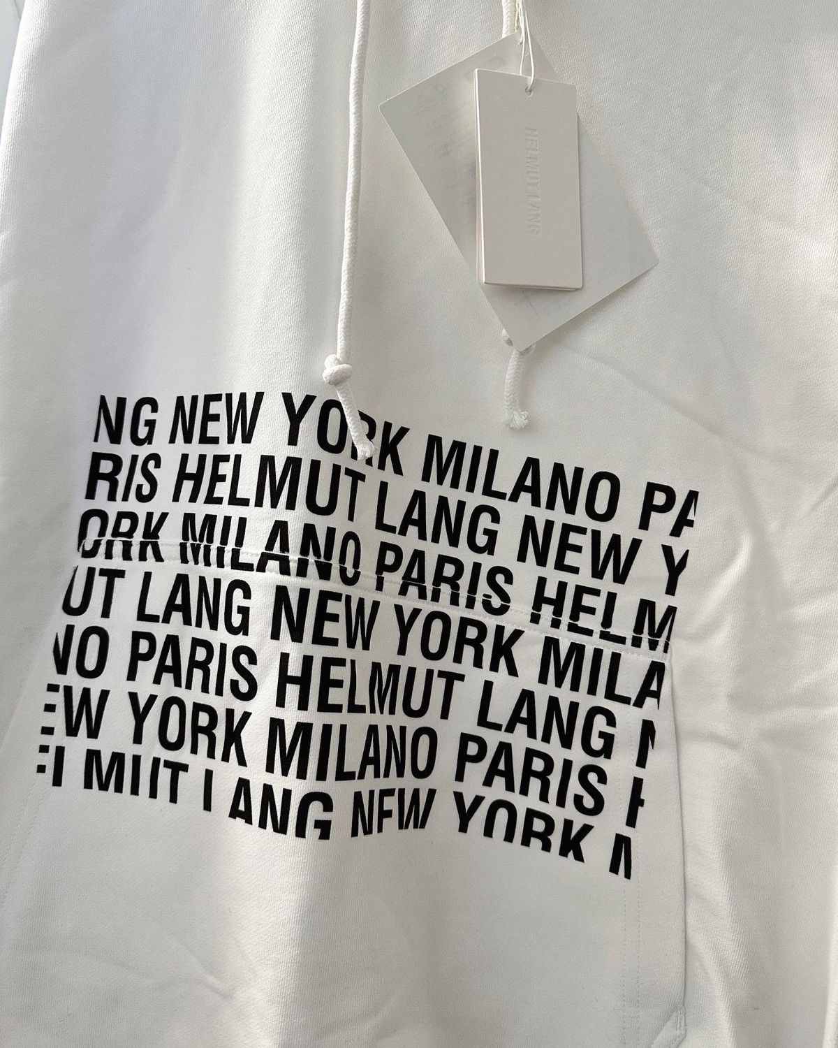 Helmut Lang HELMUT LANG Box Logo Terry Hoodie Size US M / EU 48-50 / 2 - 2 Thumbnail