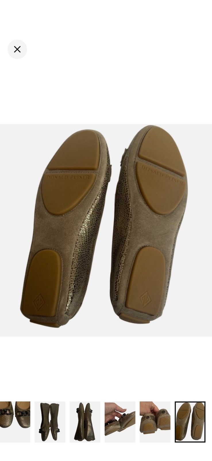 Donald Pliner Donald Pliner Leather Ballet Flat Meets Driving Moccasin Size US 6.5 / IT 36.5 - 8 Thumbnail