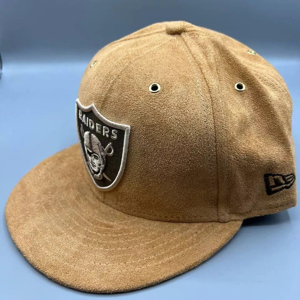 New Era Las Vegas Raiders Hat Men 7 1/2 Suede 59Fifty New Era Fitted Size ONE SIZE - 2 Thumbnail