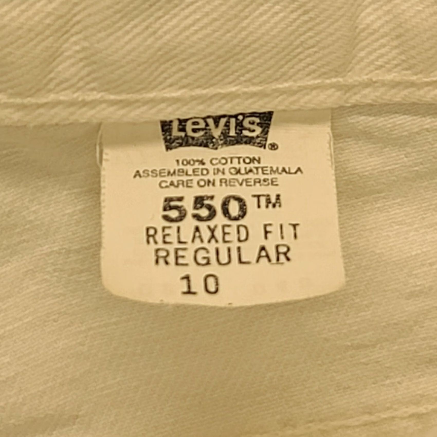 Levi's VINTAGE Levi's 550 Shorts Womens 10 Mom High Rise Relaxed Fit White 90s Size 32" / US 10 / IT 46 - 4 Thumbnail