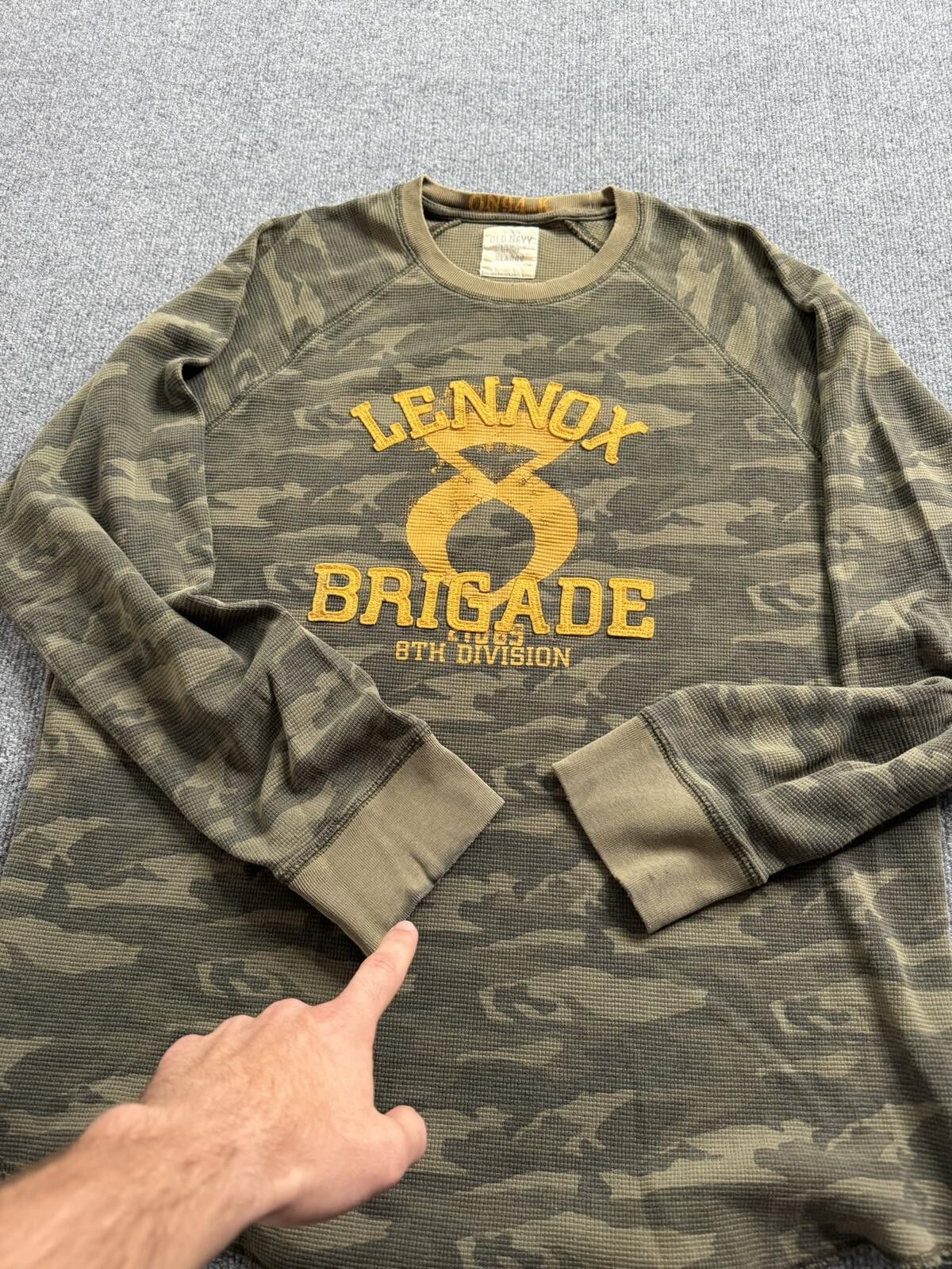 Old Navy Vintage Y2K Old Navy Military Camo Thermal Shirt Mens XL Size US XL / EU 56 / 4 - 6 Thumbnail