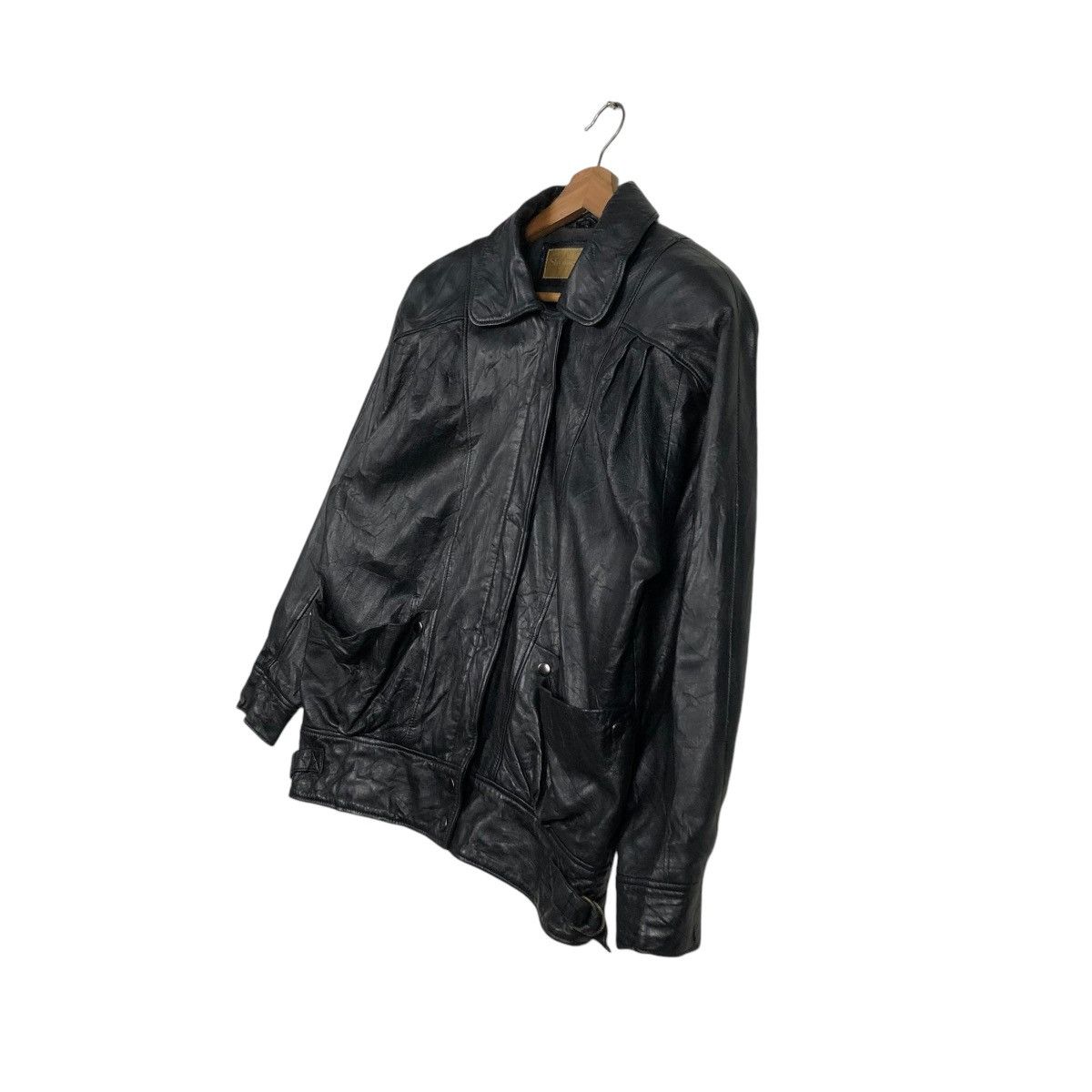 Japanese Brand 🔥VINTAGE BIKER LEATHER JACKET SHYNING HEART ISSEY MIYAKE Size US M / EU 48-50 / 2 - 4 Thumbnail