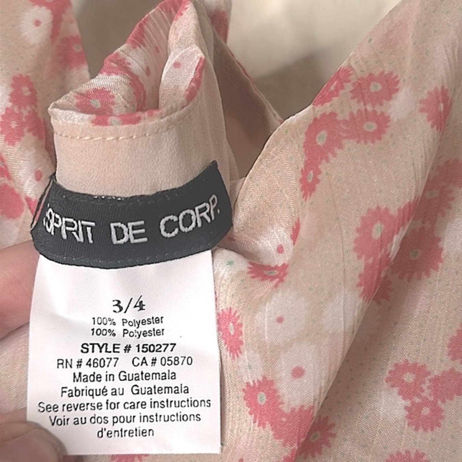 Esprit × Vintage VTG 90s Y2K Esprit de Corp Chiffon Gown Dress Sz 3/4 XS Size XS / US 0-2 / IT 36-38 - 11 Thumbnail
