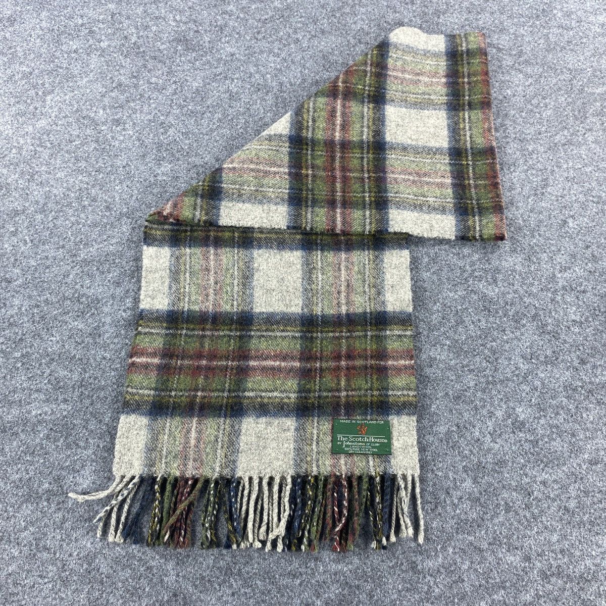 Johnstons Of Elgin × Vintage The Scotch House Scarf # Muffler # Neckwear # D573 Size ONE SIZE - 8 Thumbnail