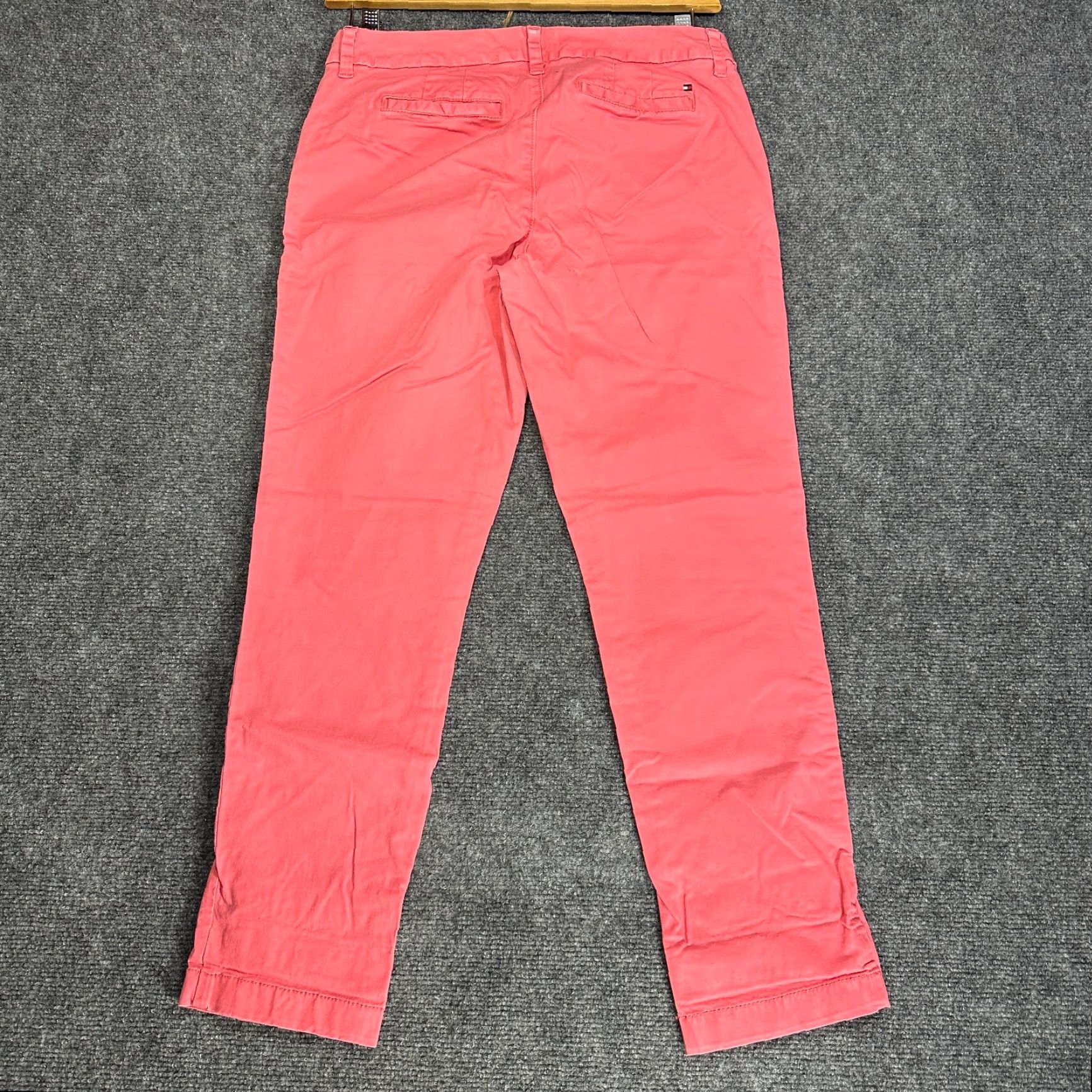 Tommy Hilfiger Tommy Hilfiger Pants Womens 6 Pink Cotton Stretch Slim Ankle Chino Pockets Size 28" / US 6 / IT 42 - 7 Thumbnail