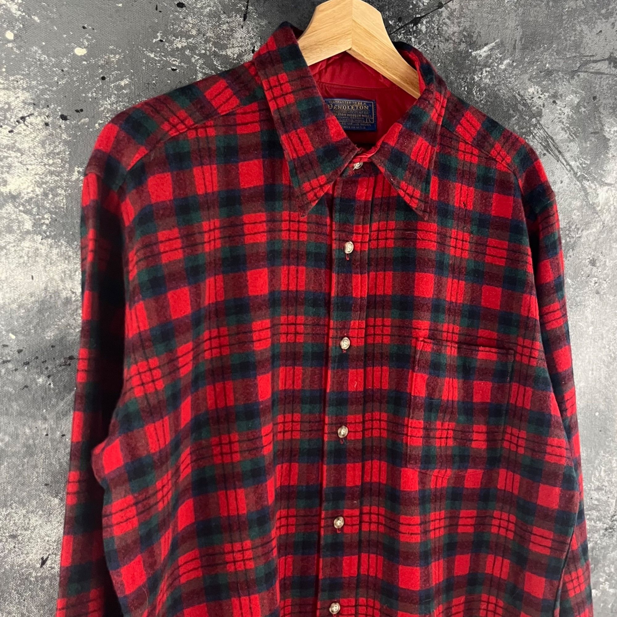 Pendleton × Vintage Vintage 80’s Pendleton flannel shirt Size US L / EU 52-54 / 3 - 2 Thumbnail