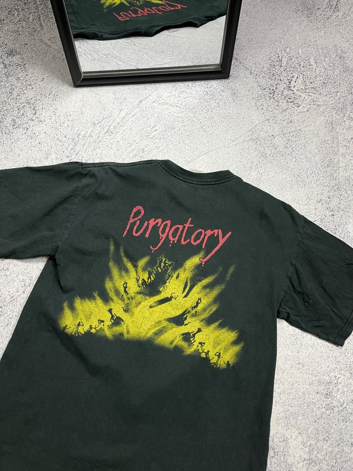 Band Tees × Iron Maiden × Vintage Vintage 2000's Iron Maiden Purgatory Tour Distressed T-shirt Size US M / EU 48-50 / 2 - 16 Thumbnail