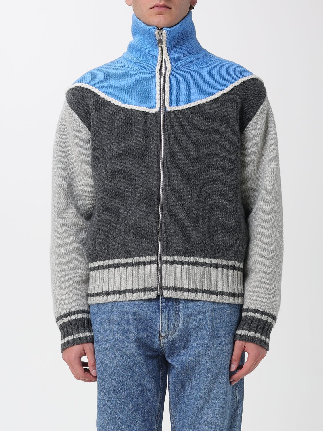 Bottega Veneta Bottega Veneta Sweater Men Charcoal Size US M / EU 48-50 / 2 - 1 Thumbnail