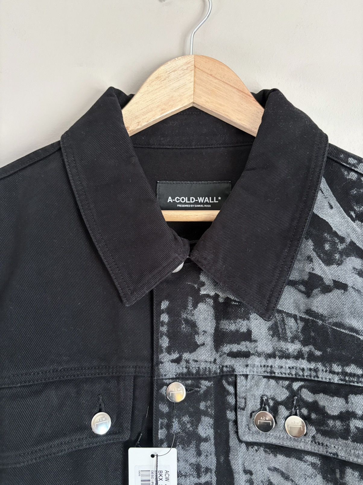 A-COLD-WALL* A-COLD-WALL* Pigment Dyed Trucker Jacket - Half Patterned Size US S / EU 44-46 / 1 - 3 Thumbnail