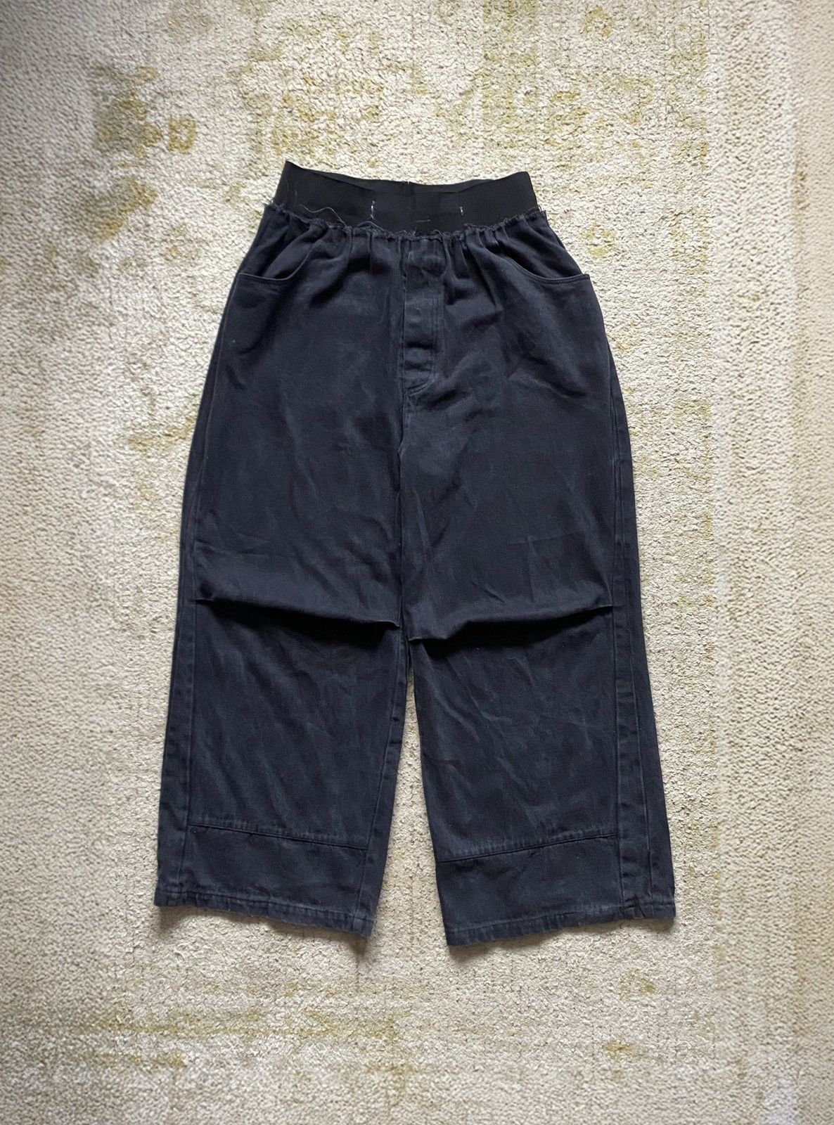 Raf Simons Raf Simons A/W22 Big Denim Pants with Elastic Size US 32 / EU 48 - 2 Thumbnail