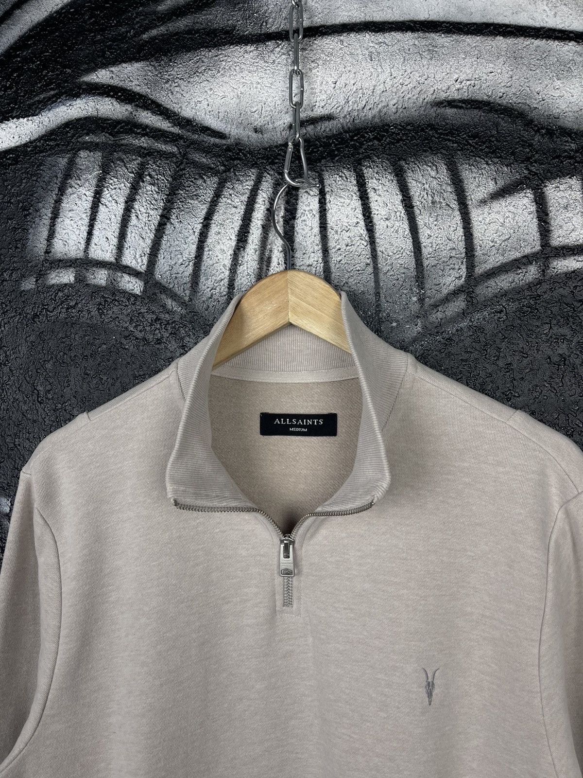Allsaints Allsaints Half Zip Funnel Sweat Men’s Size M Size US M / EU 48-50 / 2 - 6 Thumbnail