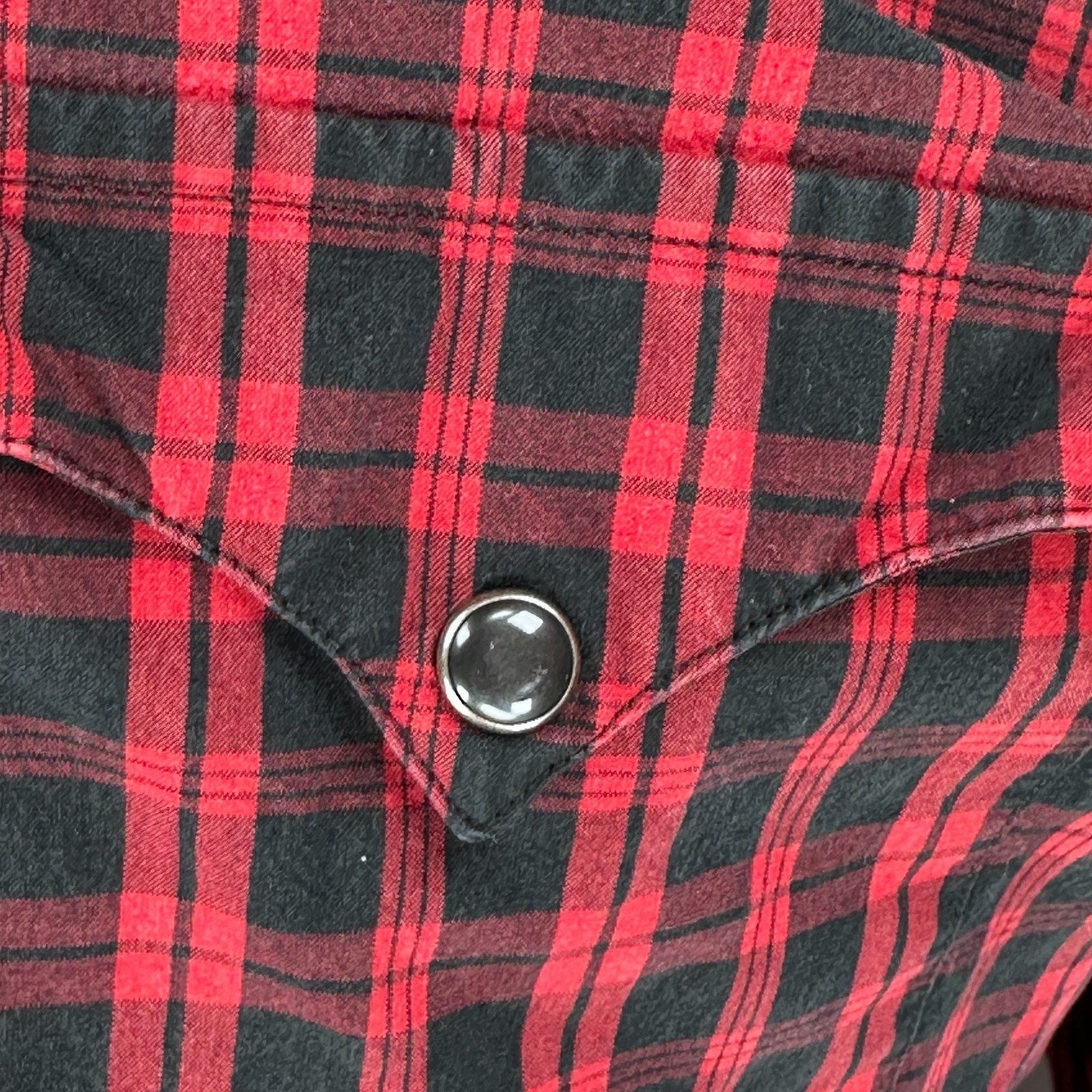 Polo Ralph Lauren Polo Ralph Lauren Western Shirt Men's Medium Red Black Plaid Size US M / EU 48-50 / 2 - 3 Thumbnail