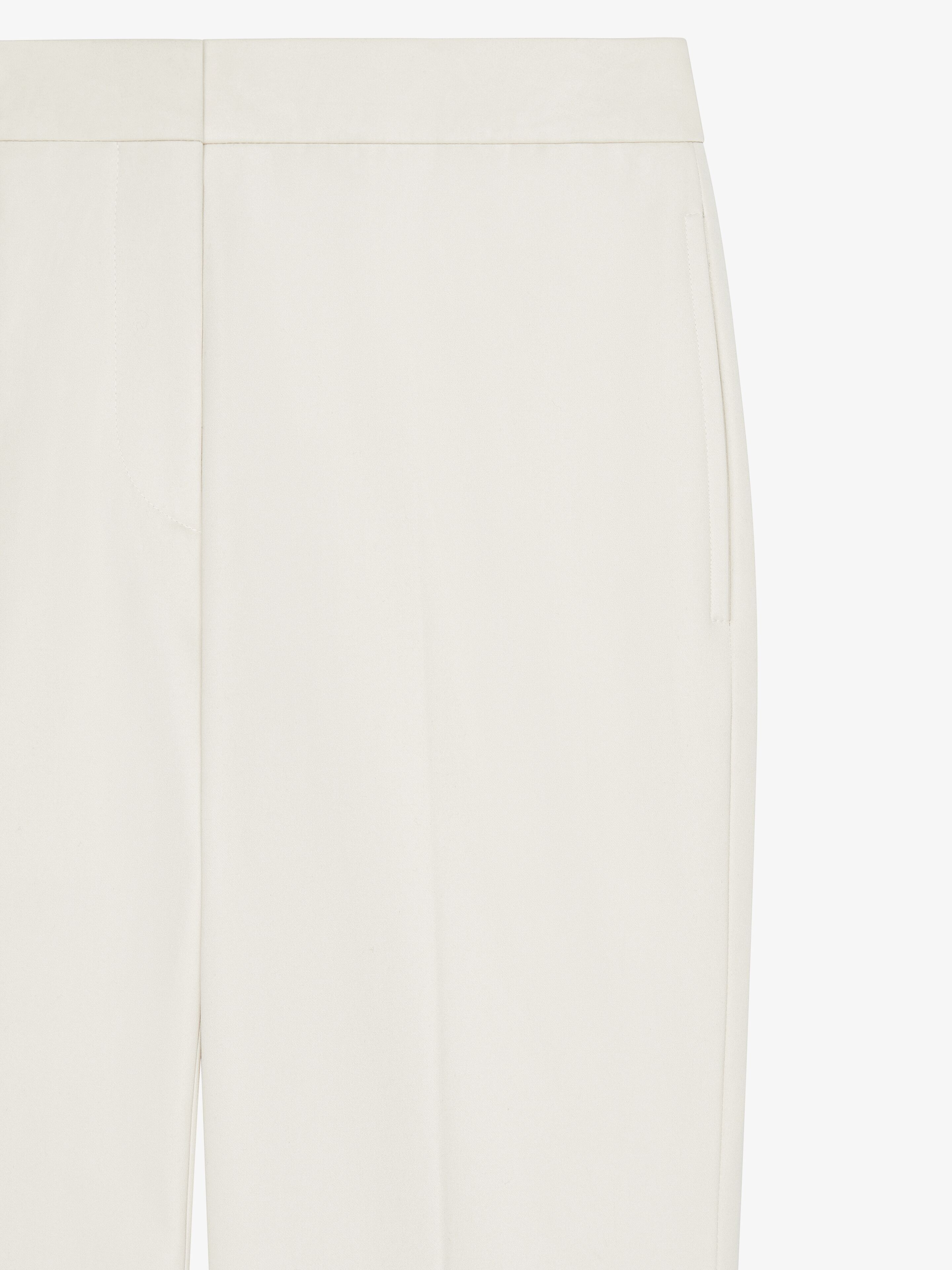 Givenchy o1srvl11e0725 Cropped Tailored Pants in White Size 26" / US 2 / IT 38 - 5 Thumbnail