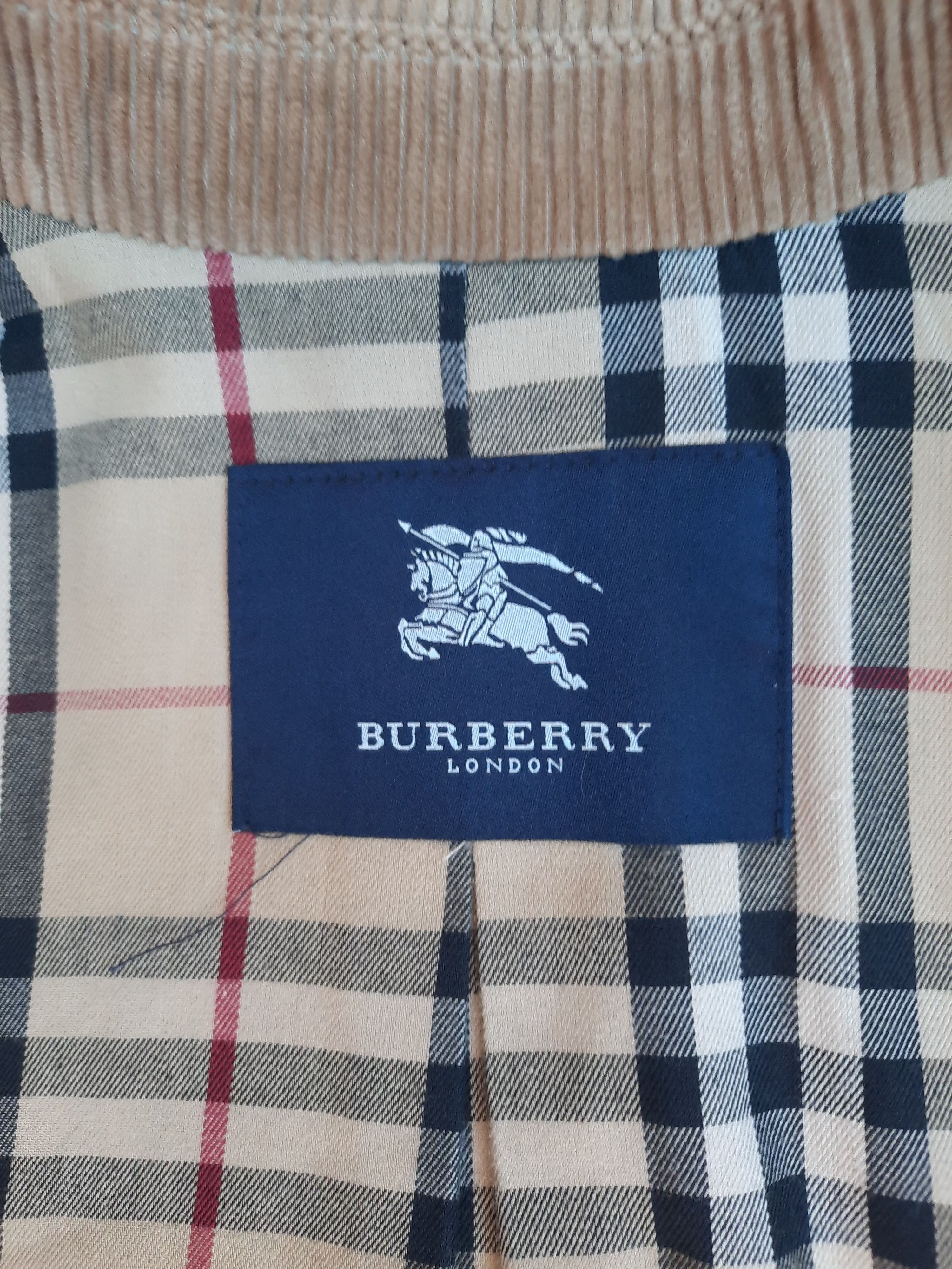 Burberry Vintage Hybrid Corduroy Knit wool Jacket Lining Check Size US L / EU 52-54 / 3 - 5 Thumbnail