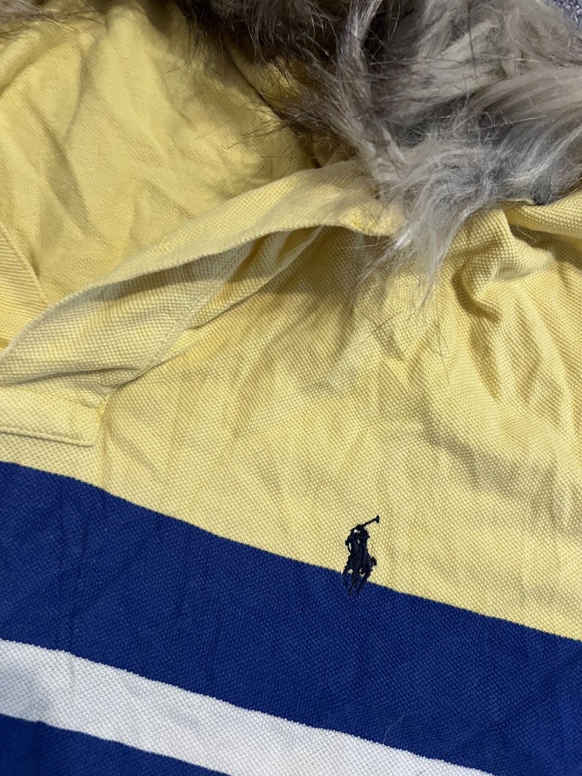 Polo Ralph Lauren CRAZY Vintage Yellow Y2K Polo Ralph Lauren With Fur L Size US L / EU 52-54 / 3 - 4 Thumbnail