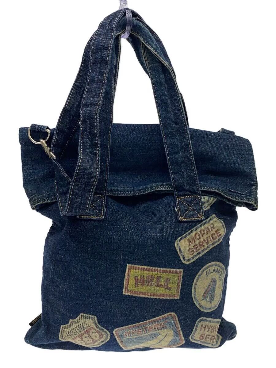 Hysteric Glamour Patchwork Logo Denim Shoulder Bag Size 26 - 1 Thumbnail