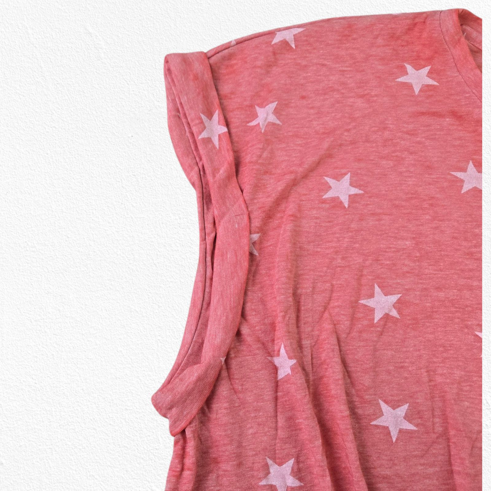 Lucky Brand Lucky Brand Red Star Print Twist Front T Shirt Size Large Size L / US 10 / IT 46 - 4 Thumbnail
