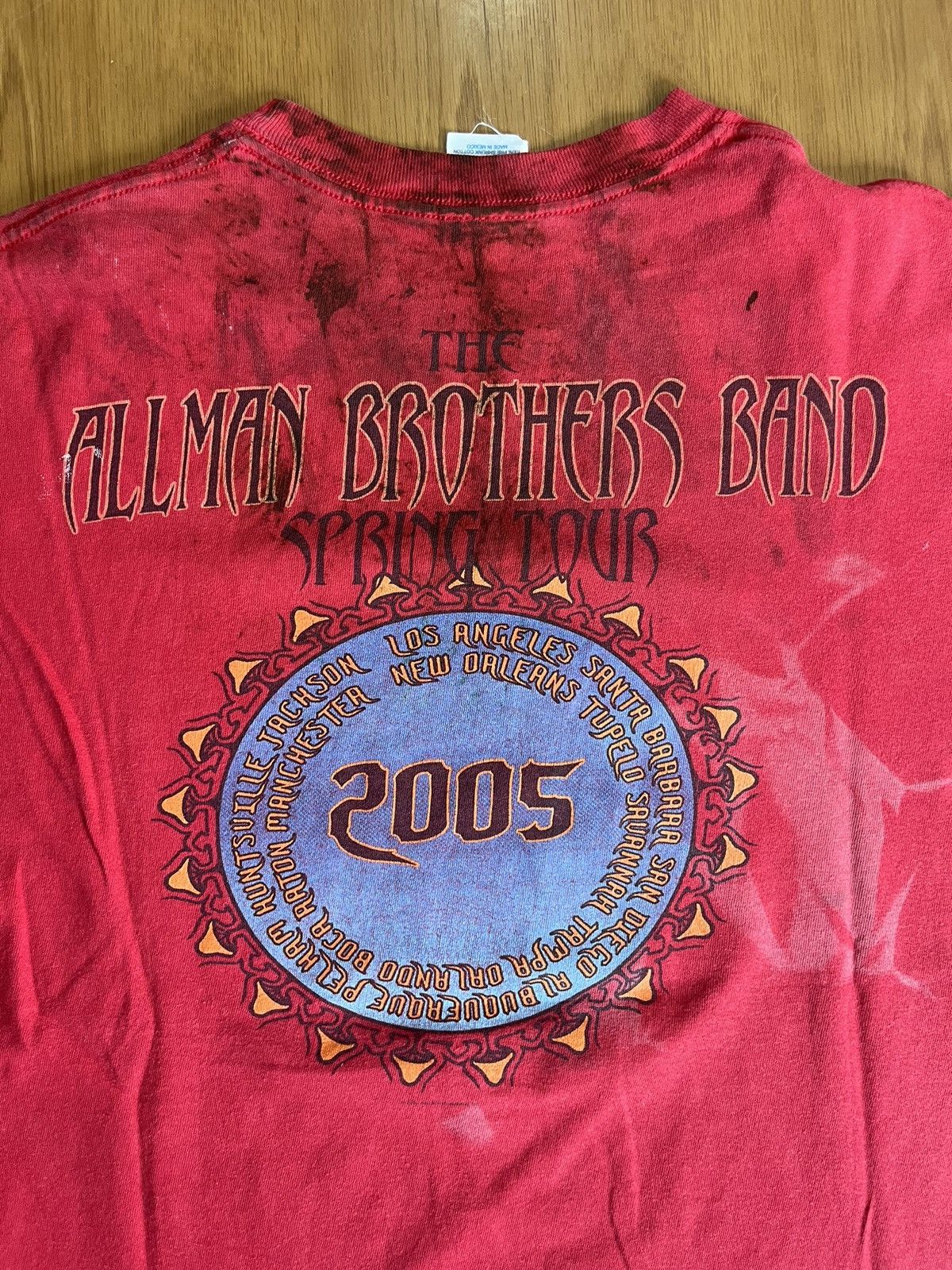 Band Tees Vintage ALL MAN BROTHERS Band Spring Tour 05’s (very Dirty) Size US M / EU 48-50 / 2 - 13 Thumbnail