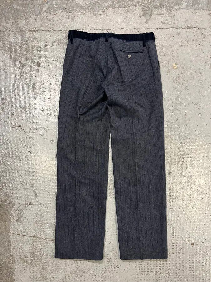Dolce & Gabbana AW2003 Dolce & Gabbana Corduroy Waistband Grey Tailored Pants Size US 32 / EU 48 - 8 Thumbnail